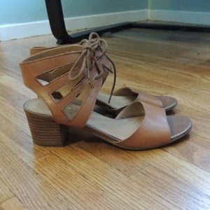 Franco Sarto Lace Up Gladiator Heeled Sandal 8